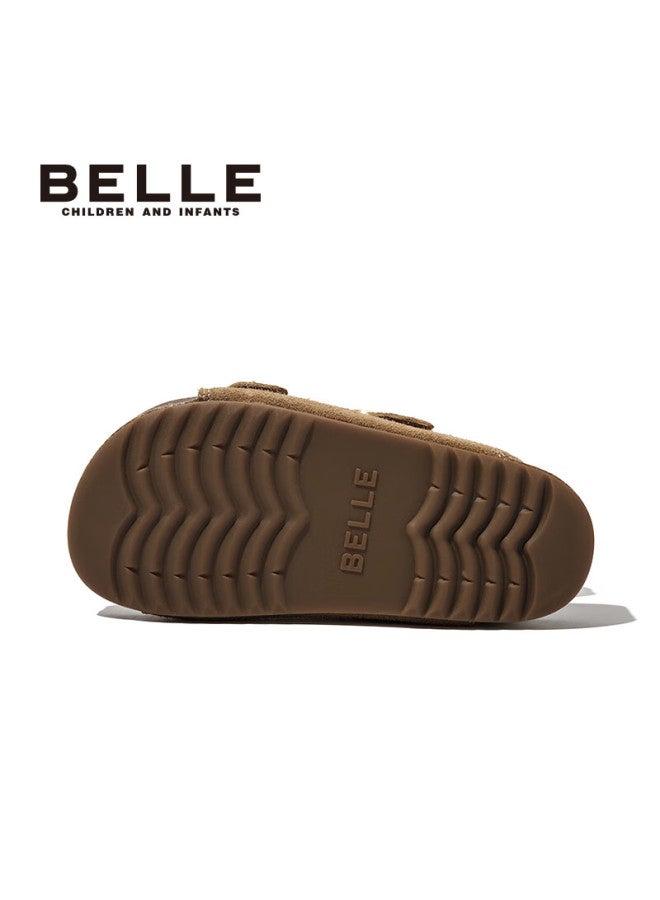 Belle Kids Sandals Summer Boys Girls Beach Shoes Fashion Casual Shoes Camel Size 31 - Image 4
