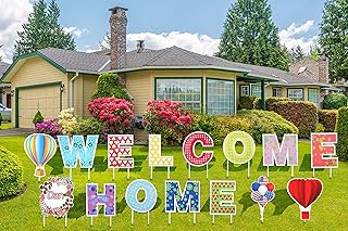 TUBAGOU TUBAGOU 2021 Welcome Home Yard Signs with Stakes Support Custom Themes Ã¢â‚¬â€œ Welcome Back Home Yard Sign Outdoor  - Image 1