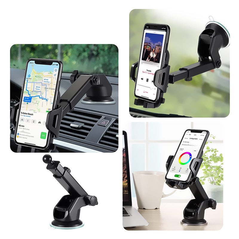 Car Phone Holder for Universal Fit in Black for Daily Use - Image 3
