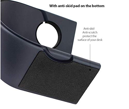 JVCV Sturdy Aluminum Platform Charger Stand Charging Dock Station Holder Cradle Compatible With Apple Watch/Iwatch 2 3 4 38Mm 40Mm 42Mm And 44 Mm All Models (Dark Grey), Micro USB, Grey - Image 5