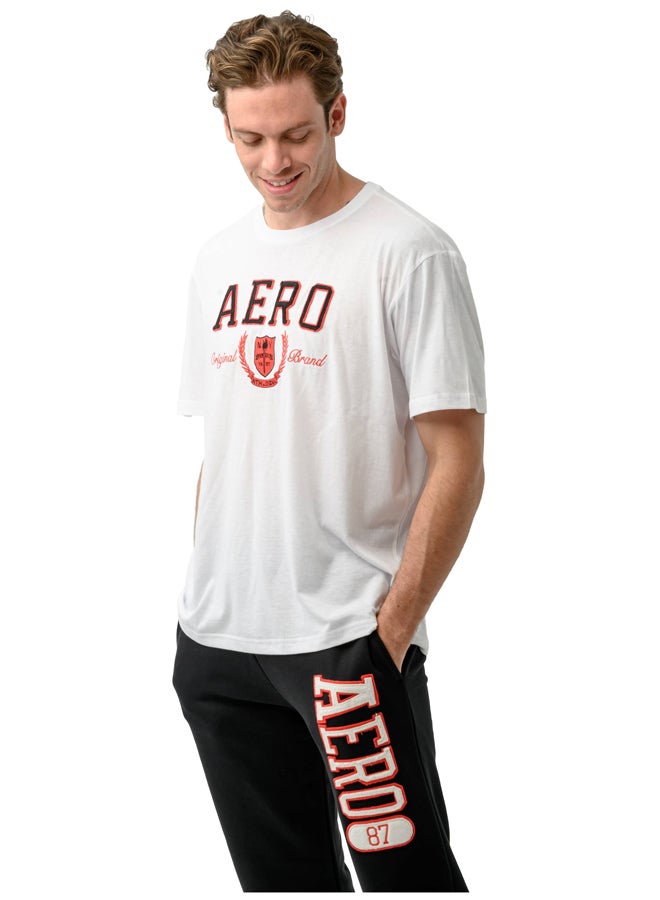Aeropostale تي شيرت مزين بشعار AERO ATHLETIC CREST - Image 3