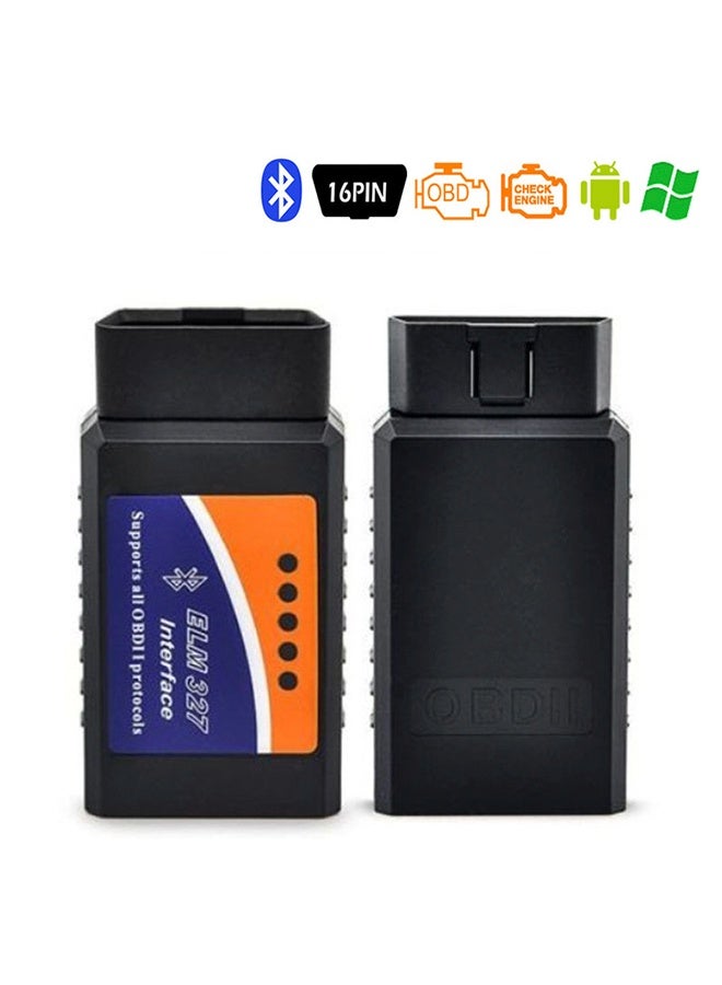 OBD2 Scanner Bluetooth - Car Scanner Compatible with iOS, iPhone, iPad and Android – OBD2 Reader Car Diagnostic Tool Wireless OBD Car Code Reader – Check Engine Code Reader - Image 1