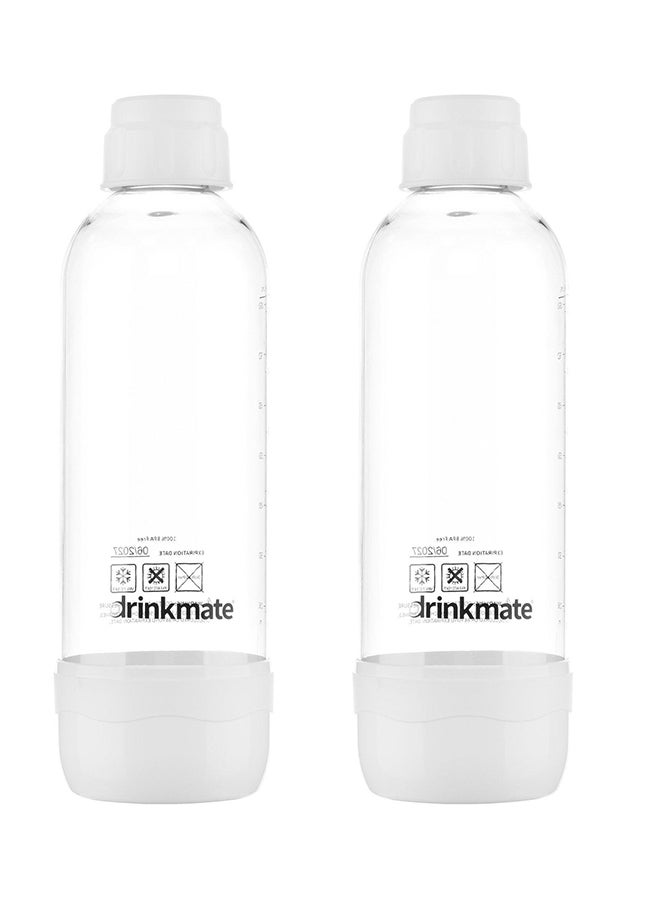 Drinkmate Carbonating Bottle 1LWhite - Image 1
