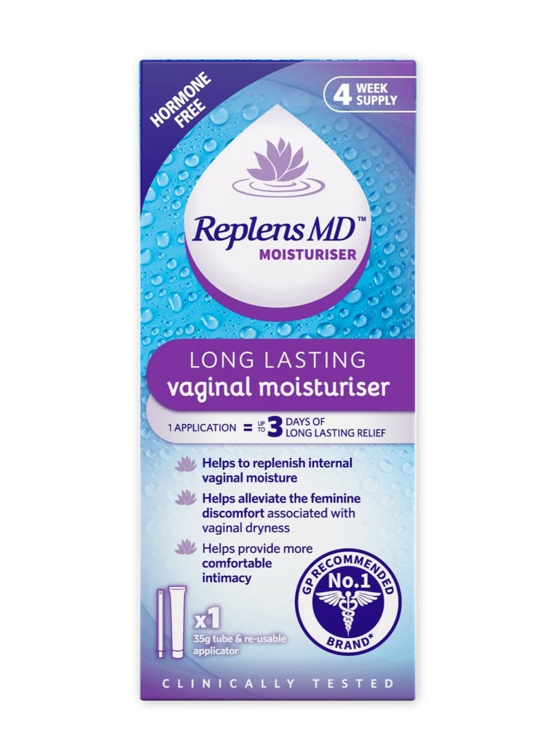 Replens Long Lasting Vaginal Moisturiser 4 Week Supply, 35g each - Image 1