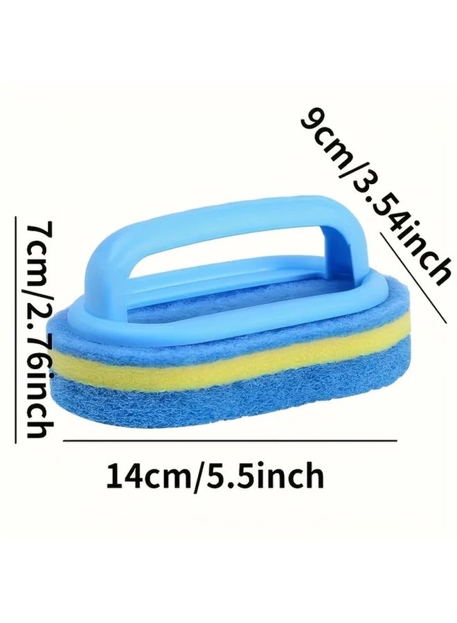 Durable Multipurpose Cleaning Sponge Brush 1pc For Kitchen Bathroom Tile Bathtub - Image 3