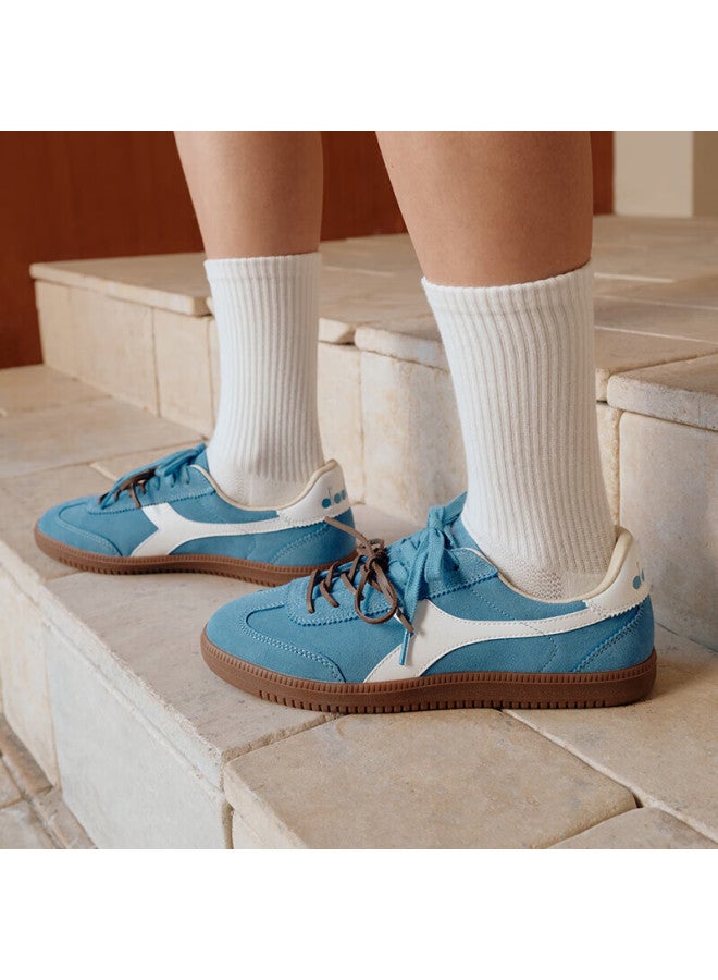 Diadora Men's And Women's Low-top Casual Shoes, Saunter Og, Lichen Blue/bright White, Size 37 - Image 2