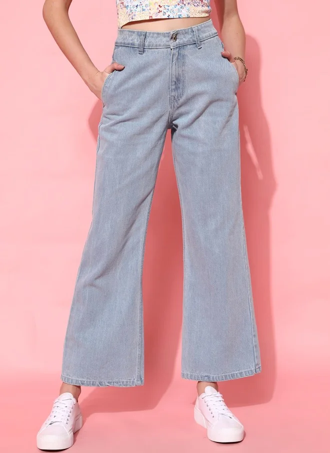 STREET 9 Wide Leg High-Rise Jeans for Women