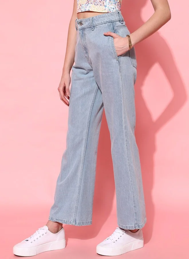 STREET 9 Wide Leg High-Rise Jeans for Women