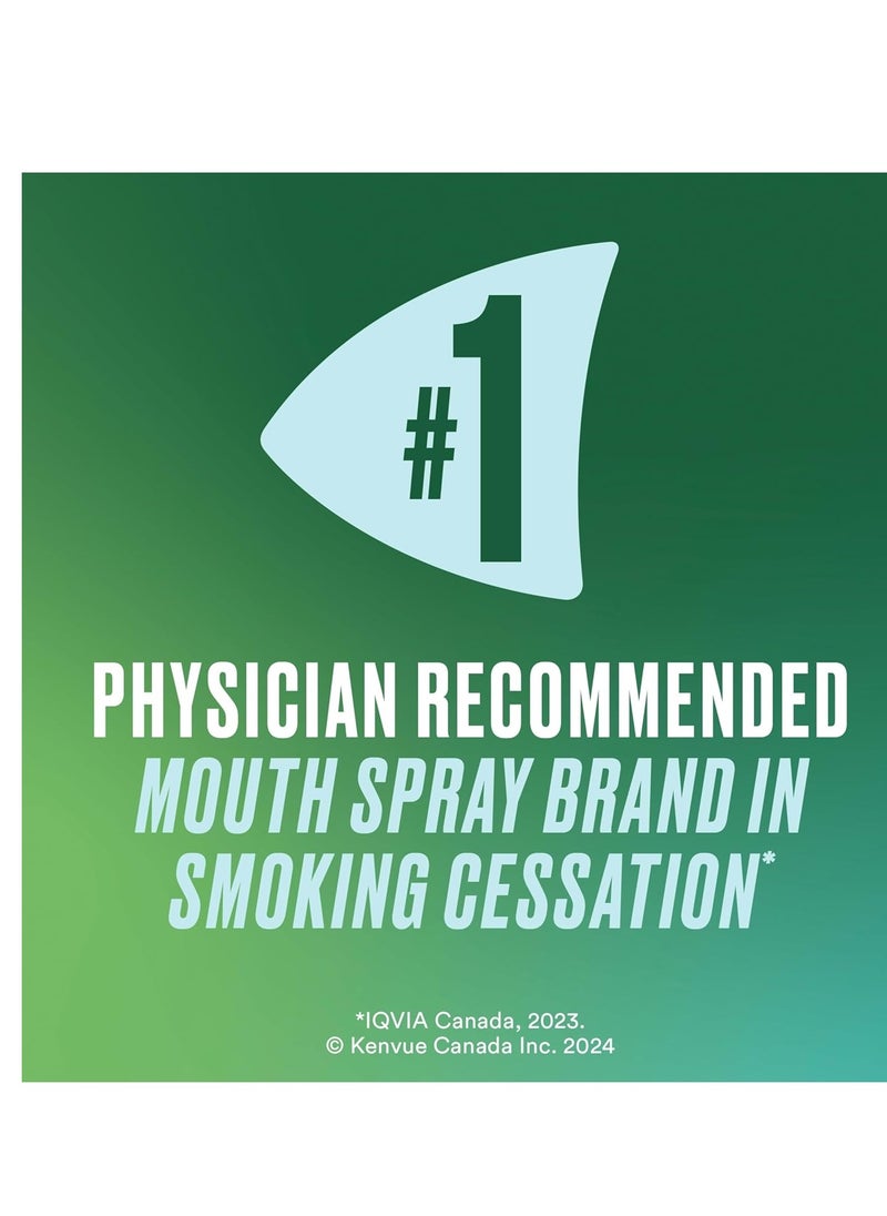nicorette Nicorette Nicotine QuickMist Mouth Spray Mild Spearmint, 1mg, 150 sprays  - Image 2