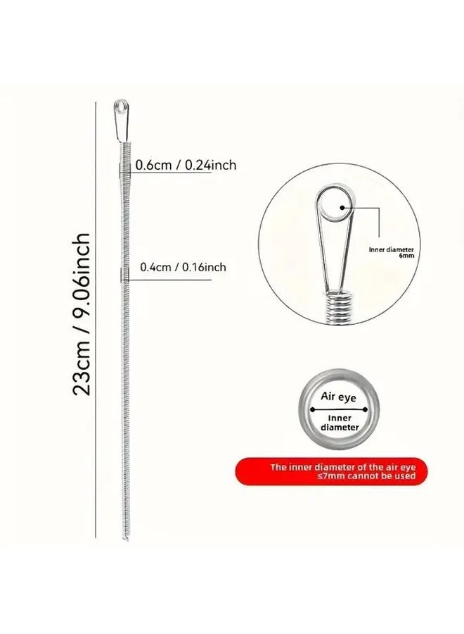 2pcs Metal Drawstring Threader Tool for Hoodies Sweatpants Jackets Replacement - Image 3