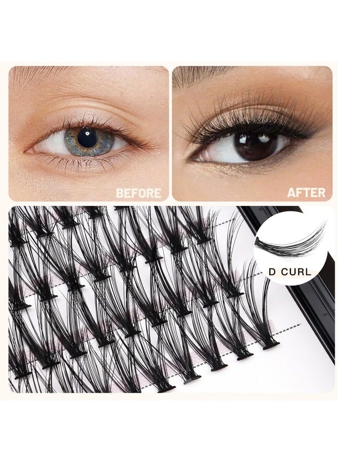 Bodermincer 20D 8-16mm To Choose Professional Makeup Individual Cluster EyeLashes Grafting Fake False Eyelashes Eyelash Extension Iindividual Eyelash Bunche (17mm) - Image 3