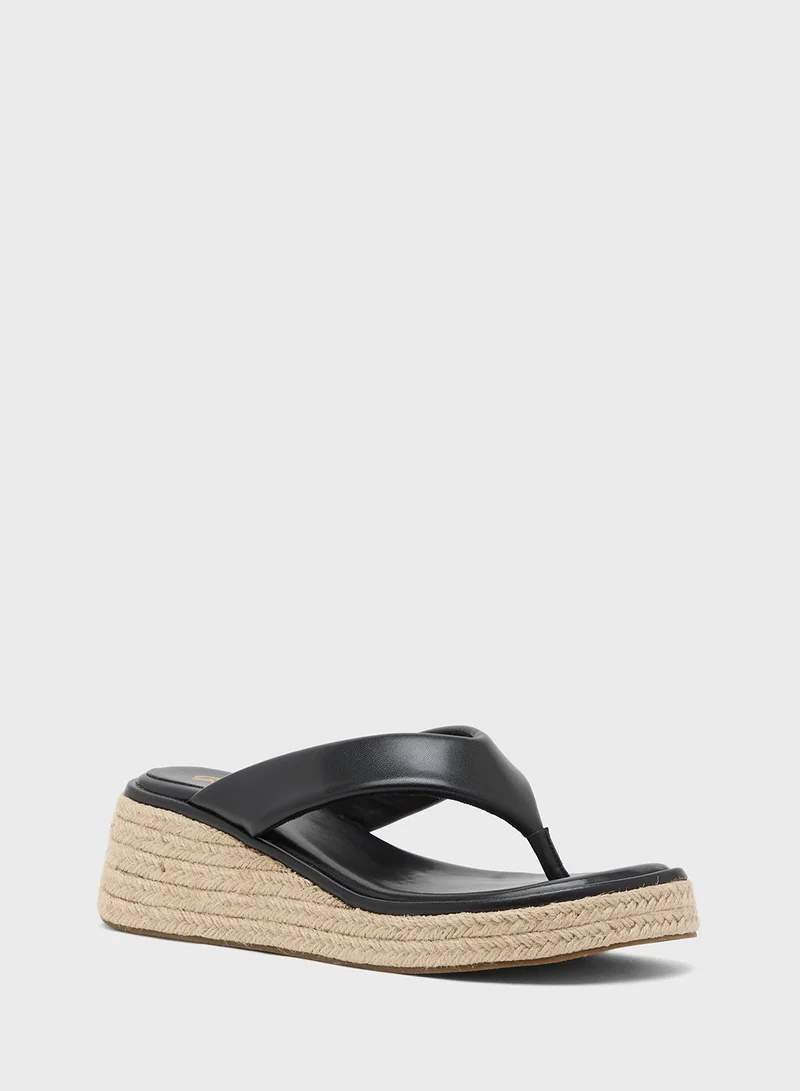 Ginger Mid Wedge Thong Sandal