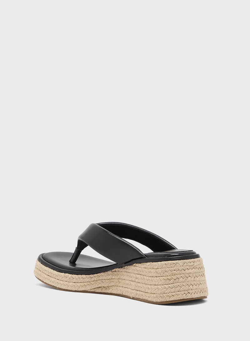 Ginger Mid Wedge Thong Sandal
