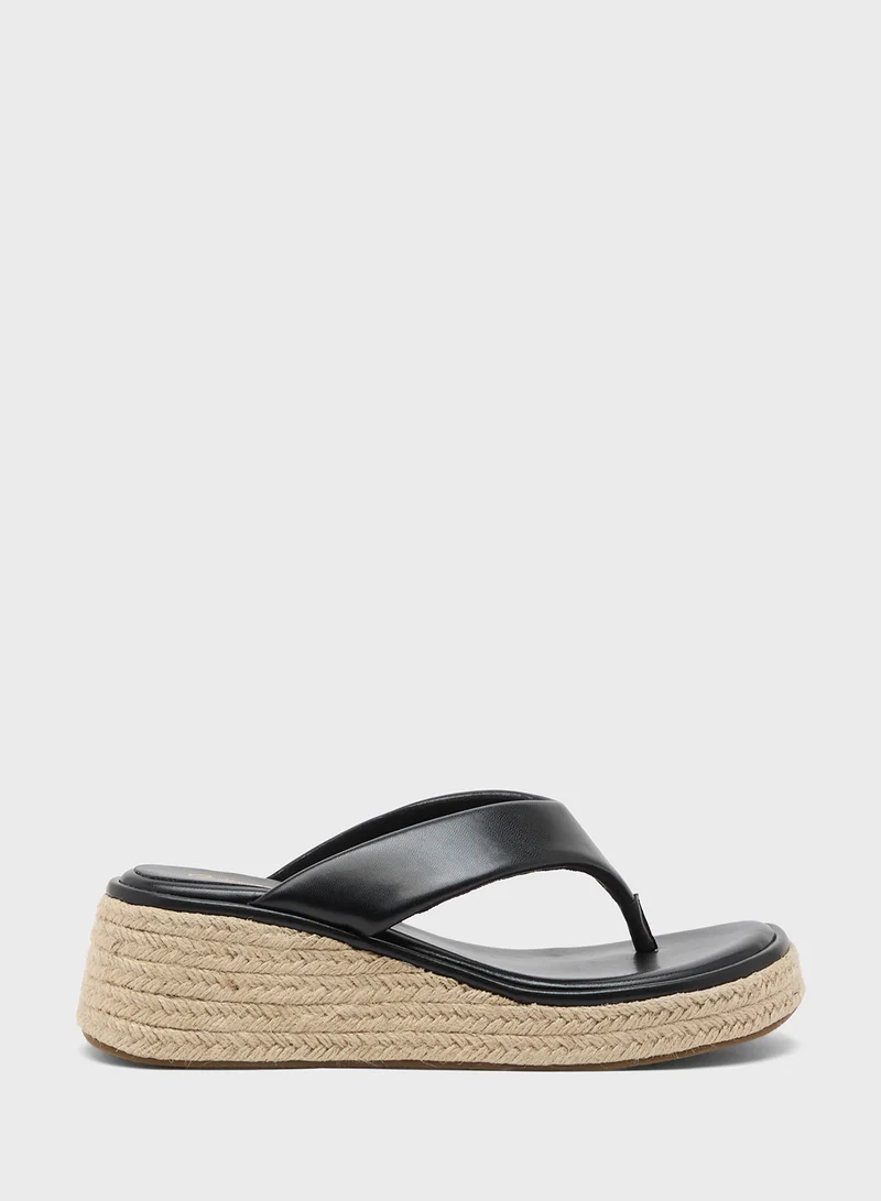Ginger Mid Wedge Thong Sandal
