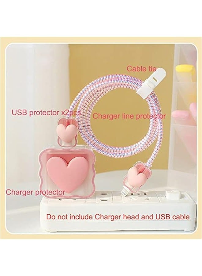 Cute Cartoon Series 3D Fast Charger Protector for iPhone 18W 20W iPhone iPad 11-15 Pro Max Protective Cover for Fast Charging Cable Protective Cover for USB and USB C Data Cable - Image 3