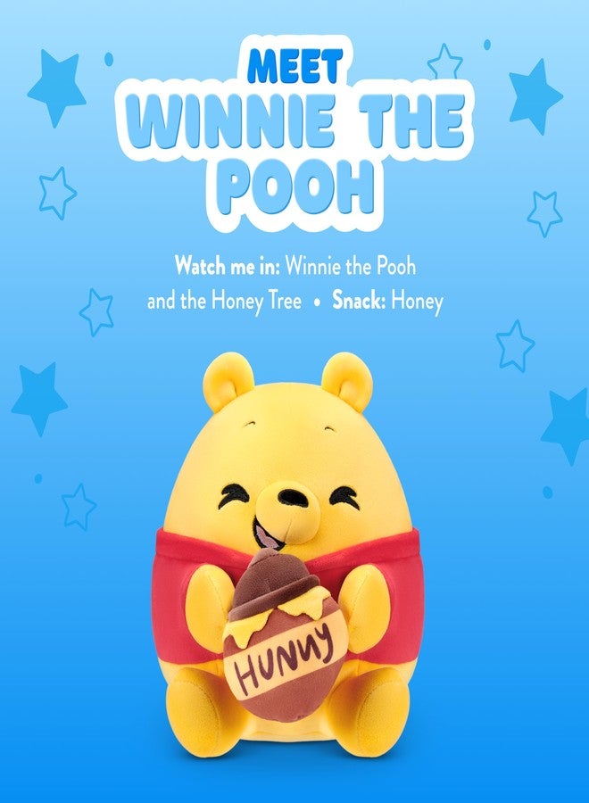 Snackles Disney 8-Inch Plush Toy (Winnie The Pooh &Honey) by ZURU - Ultra-Soft Stuffed Animal with Snack Accessory, Collectible Cuddly Plush for Kids, Tweens, - Image 2