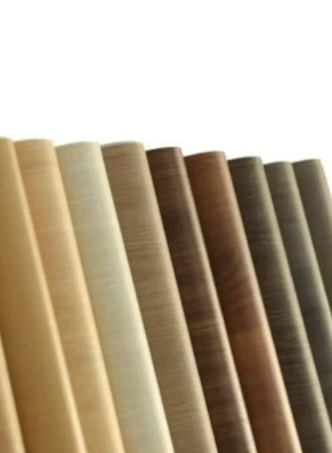 45cm*5m Self-adhesive natural wood design wallpaper to refresh furniture and walls easily and affordably. Peel-and-stick application, easy to clean, suitable for smooth surfaces at home or office. - Image 4