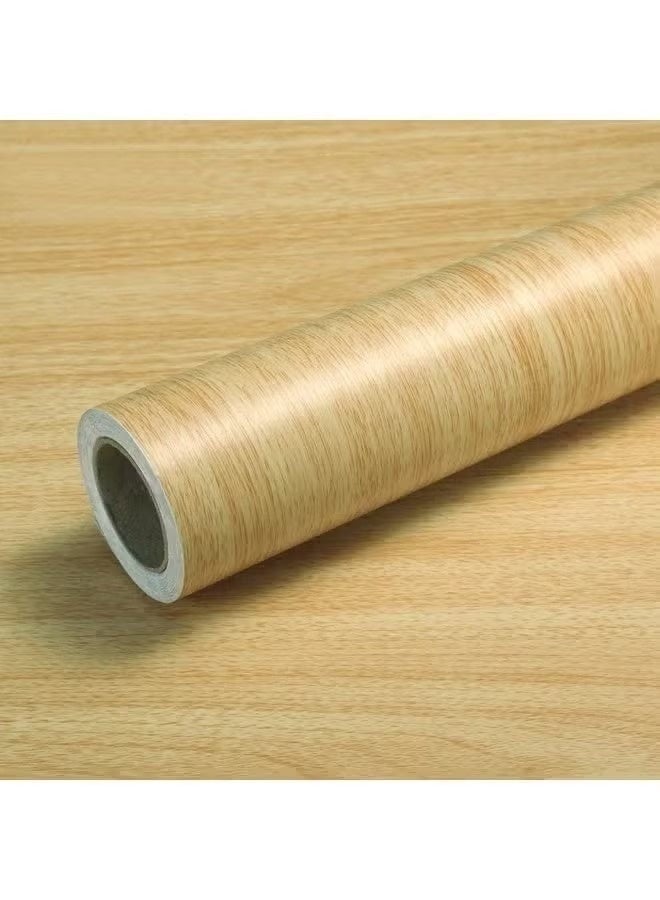 45cm*5m Self-adhesive natural wood design wallpaper to refresh furniture and walls easily and affordably. Peel-and-stick application, easy to clean, suitable for smooth surfaces at home or office. - Image 3