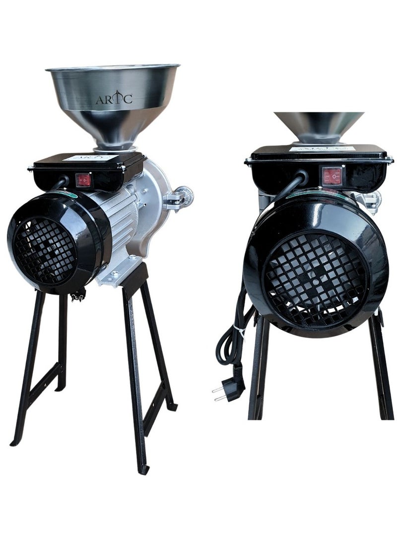 ARTC Electric Mill Grinder 110V 3000W, Commercial Electric Feed Mill Dry Grinder, Heavy Duty Milling Machine Cereals Grinder Rice Corn Grain Coffee Wheat with Funnel - Image 5