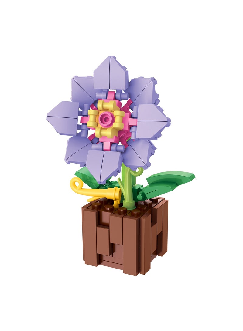 ThinkerPlace 8-in-1 Flowers Peony (+111 Pieces) | Learn About Plant Kingdom | Building Block Set for Kids Age 7+ | STEM Educational Toy | Build, Collect & Create Flower Pen Stand - Image 1