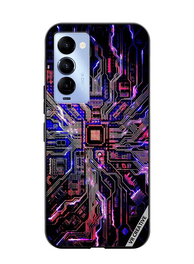 VR CREATIVE Protective Case Cover For Tecno Camon 18/18 P Techno Color Design Multicolour - Image 1