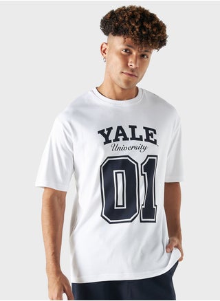 Yale University Print Crew Neck T-Shirt - pzsku/ZD1B77F84685FC60E876DZ/45/_/1713183972/6eb63191-9a62-4b9b-bdd5-4782db3b3aad