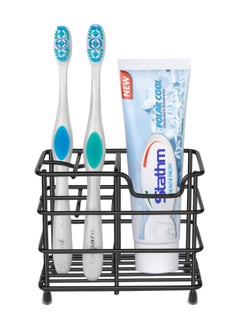 LIMOS Toothbrush Holder - Stainless Steel Toothpaste Holder Bathroom Accessories Organizer (Small, Black)  - Image 2
