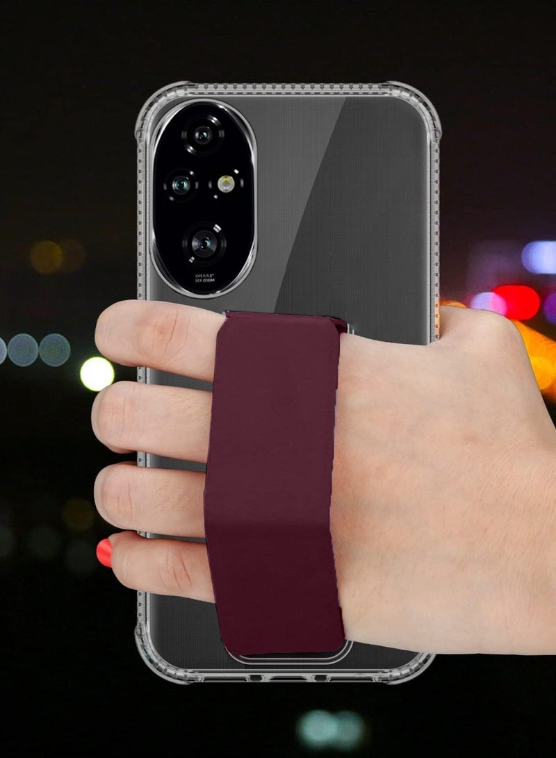 دبليو تيك غطاء وسادة هوائية لهاتف Honor 200 Pro 5G 2024 مصنوع من مادة TPU - شفاف/كستنائي - Image 2