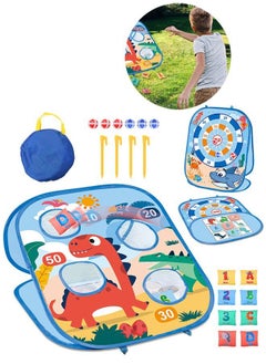 Animal Bean Bag Toss Game Toy for Kids Cornhole Outdoor Toy Games 6 Bean Bag Toss and 3 Corn Hole Balls Outside Toys for Kids Toddler