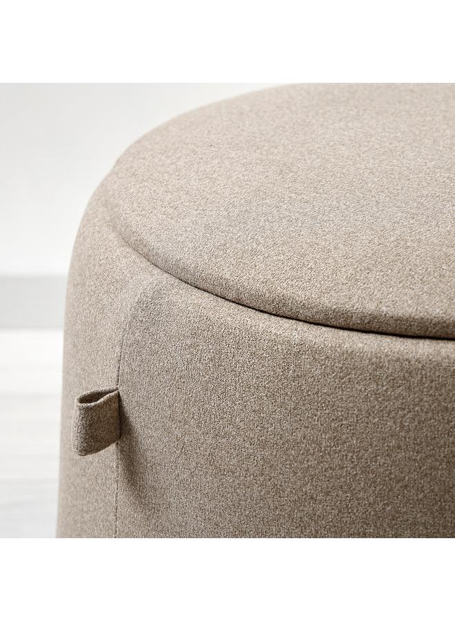 erorex Pouffe, With Storage/Tonerud Dark Beige - Image 2