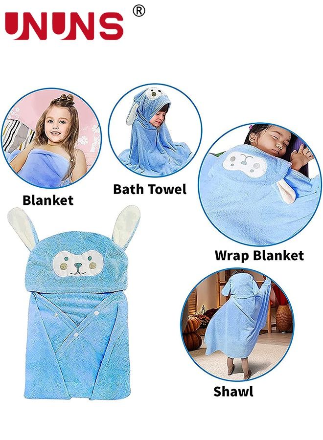 UNUNS Premium Hooded Towel for Kids,Large Size Kids Bath Towel,Ultra Soft Hooded Towel Wrap For Boys Girls,Highly Absorbent Bathrobe Blanket Gifts - Image 5
