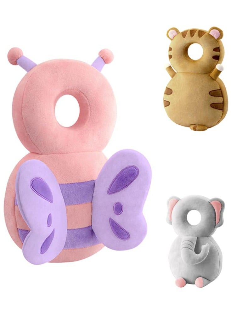 Baby Head Protector and Back Safety Pad with erfly Backpack Design - Image 1