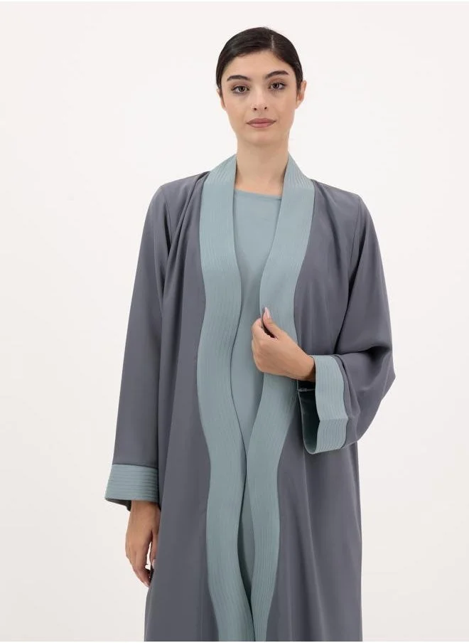 Meem by Mariyah Front open abaya with inner