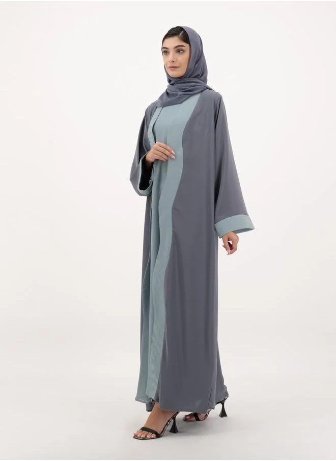 Meem by Mariyah Front open abaya with inner