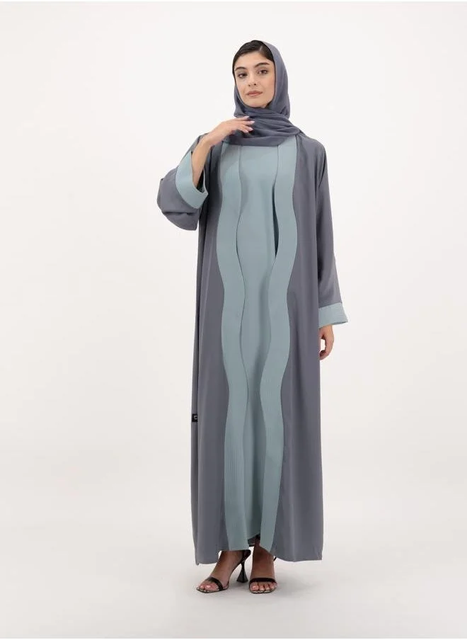 Meem by Mariyah  Front open abaya with inner for Women | Best Price UAE