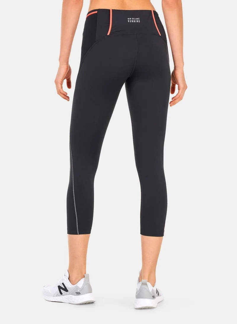 New Balance Women's Graphic Impact Run Cropped Leggings