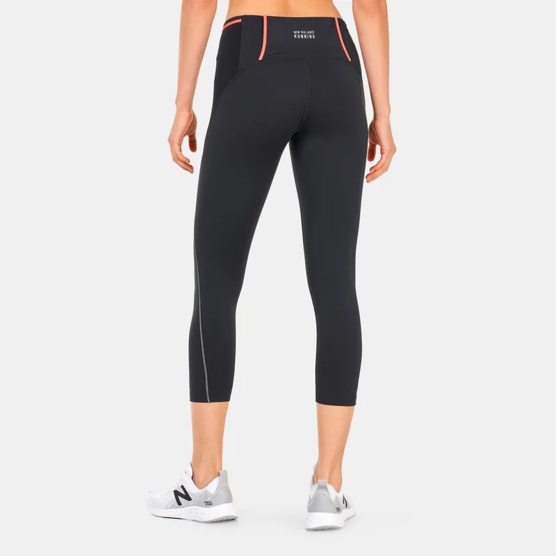 New Balance Women's Graphic Impact Run Cropped Leggings