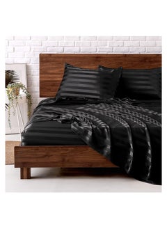 Generic 4 Pcs Satin Bed Sheets Pillowcase Sets, King Size Sheets Set, 200x200 CM  - Image 1