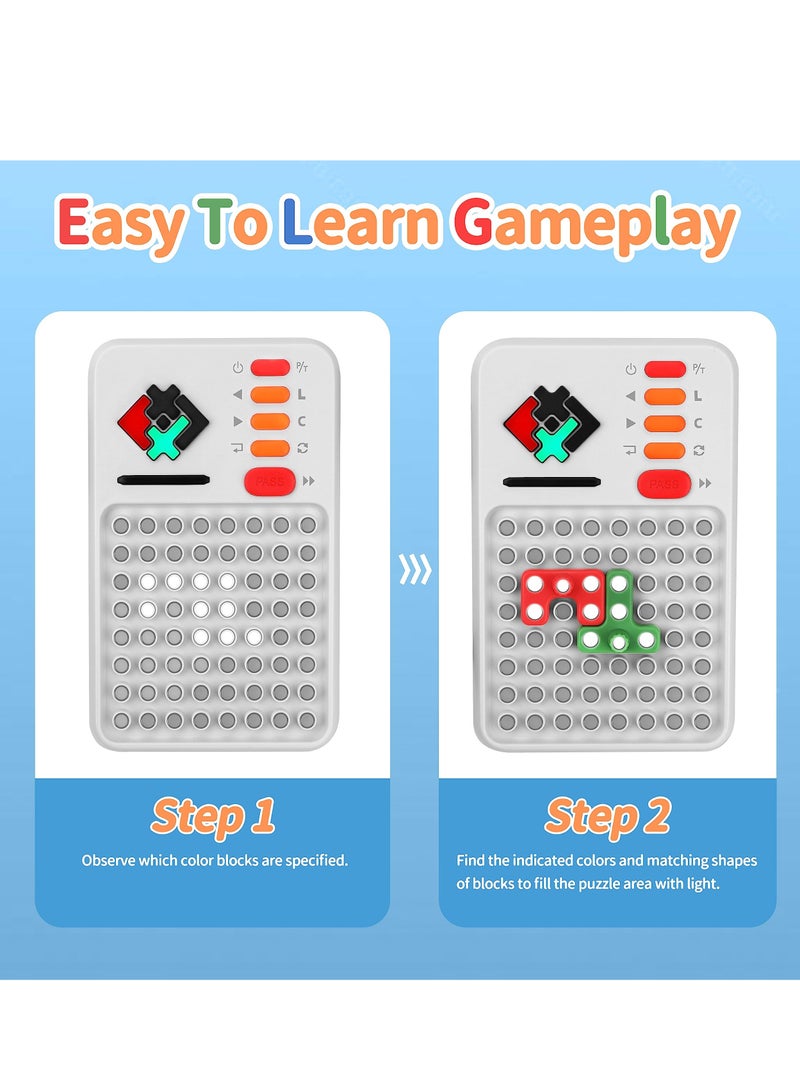 Barakah Super Blocks Game, Brain Teaser Puzzle Solve Game for Kids Teens, Multiple Blocks Pattern Matching Game for Kids Teens Boys Girls Birthday Gifts Travel Games - Image 3