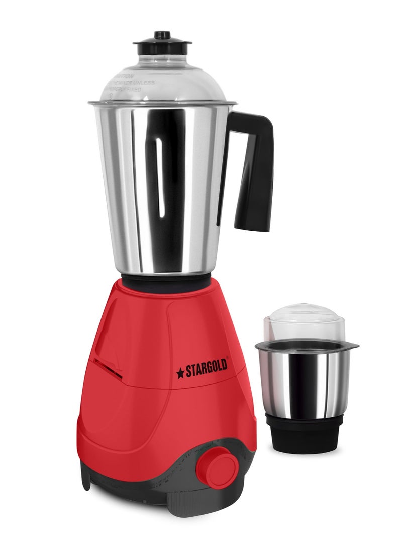 Stargold Premium 2 in 1 Mixer Grinder with 600W Copper Motor and 1.2L Stainless Steel Jar  - Image 1