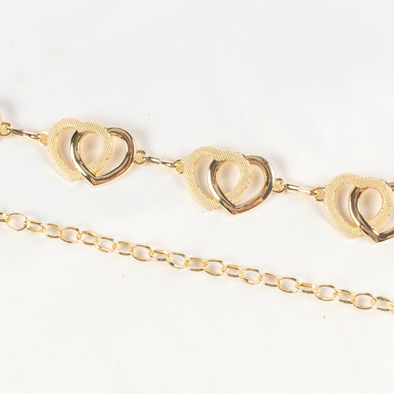 حزام وسط معدن ذهبي حريمي - Image 3