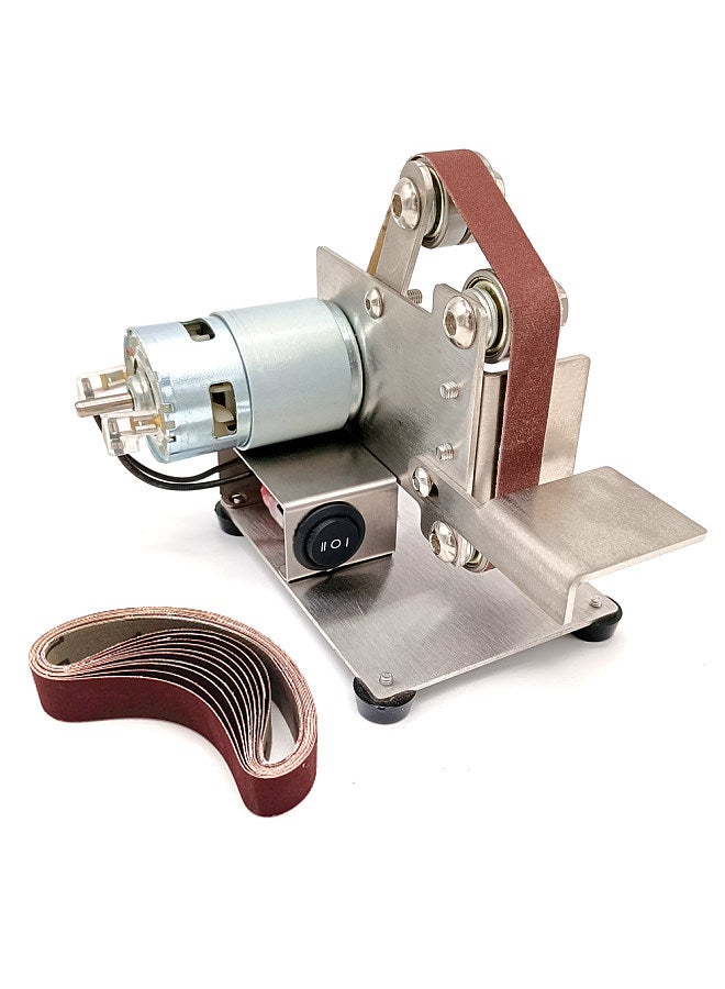 15mm/25mm Multifunctional Grinder Mini Electric Belt Sander DIY Polishing Grinding Machine Cutter Edges Sharpener  - Image 1