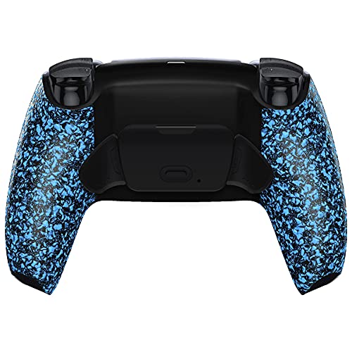 eXtremeRate Textured Blue Back Paddles Programable Rise 20 Remap Kit for PS5 Controller BDM010 020 Upgrade Board Redesigned Back Shell Back Buttons Set for PS5 Controller Without Controller - Image 1