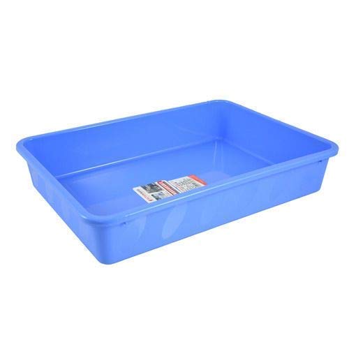 LIPSA ENTERPRISE LIPSA ENTERPRISE Unbreakable Multipurpose Plastic Tray Big/Large Size, Multipurpose Organizer Rectangle Shape Tray, Water Tray, Plastic tubs for Kitchen Utensils (20x25x5 cm, 2)  - Image 3