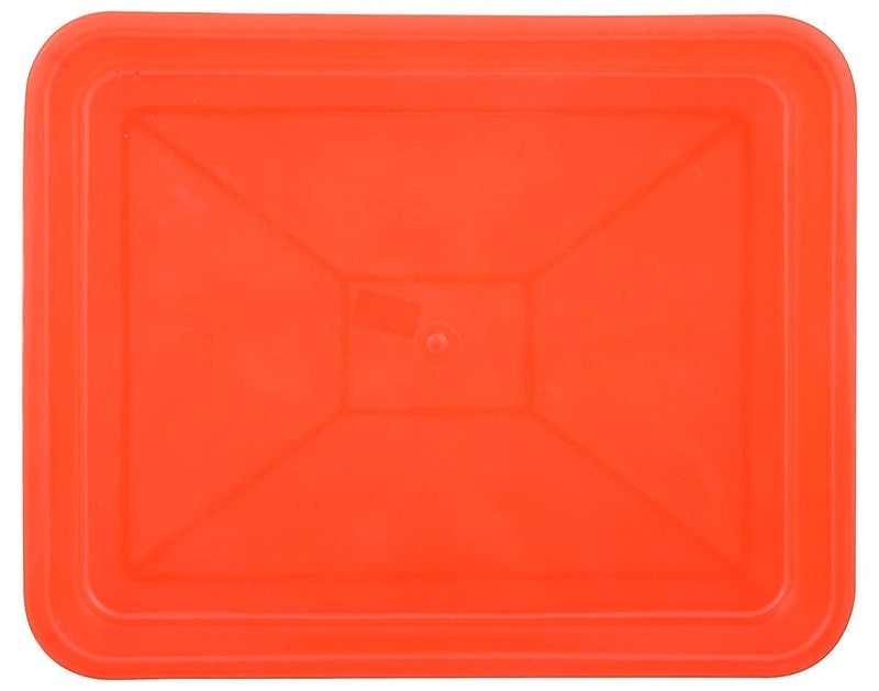 LIPSA ENTERPRISE LIPSA ENTERPRISE Unbreakable Multipurpose Plastic Tray Big/Large Size, Multipurpose Organizer Rectangle Shape Tray, Water Tray, Plastic tubs for Kitchen Utensils (20x25x5 cm, 2)  - Image 4