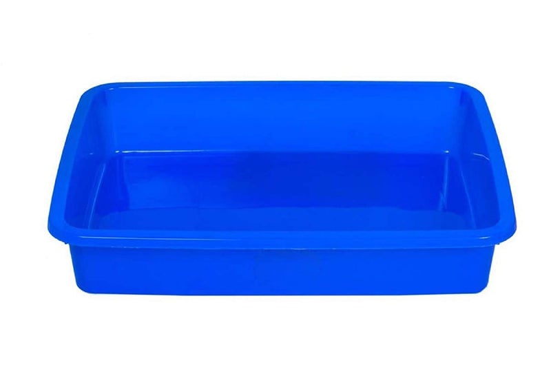 LIPSA ENTERPRISE LIPSA ENTERPRISE Unbreakable Multipurpose Plastic Tray Big/Large Size, Multipurpose Organizer Rectangle Shape Tray, Water Tray, Plastic tubs for Kitchen Utensils (20x25x5 cm, 2)  - Image 5