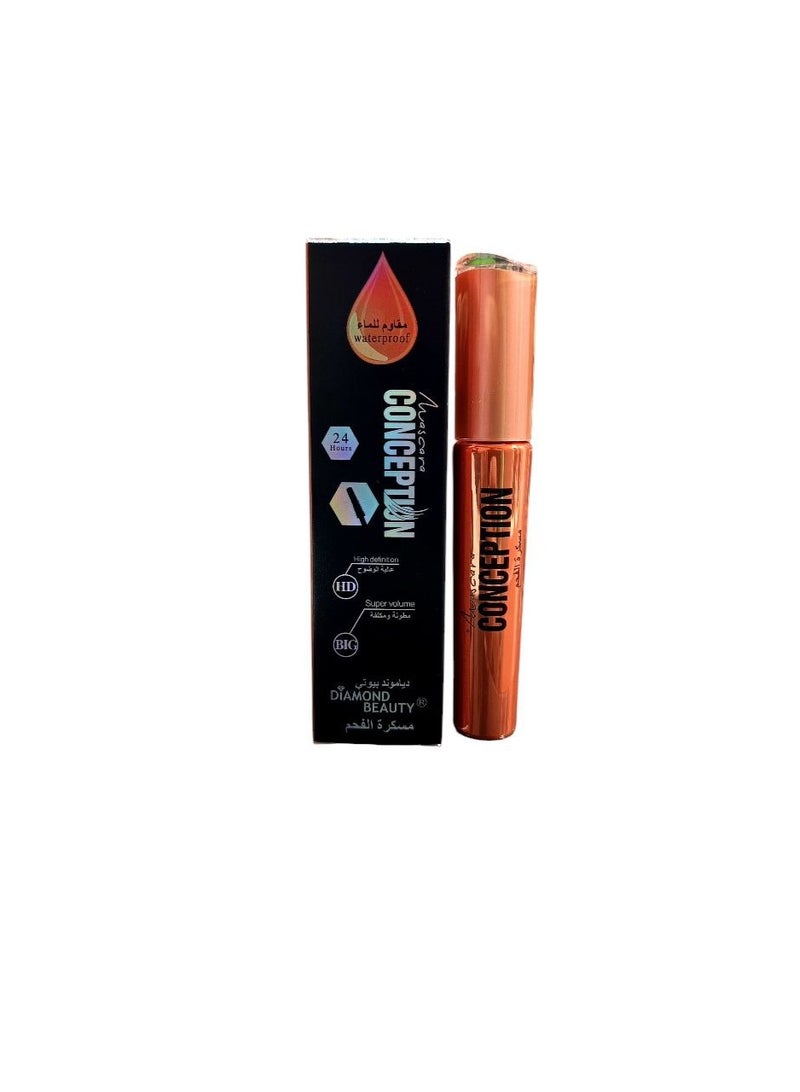 Diamond Beauty Diamond Beauty Conception Mascara – Waterproof, 24H Hold, Ultra Volume, Deep Black  - Image 1