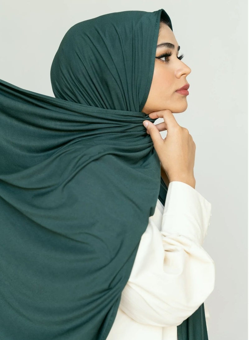 PERFECTORY Soft Stretch Jersey Hijabs, Effortless Style and Comfort, Curated Collection- Bavarian Forest
