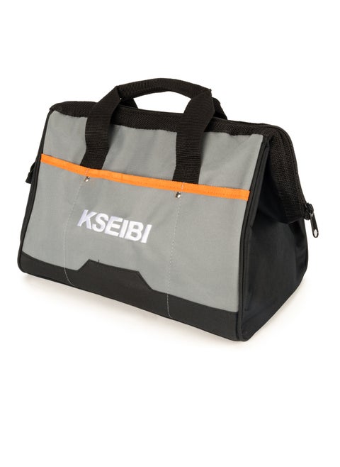 Canvas Tool Bag - Heavy-Duty, Water-Resistant, Adjustable Shoulder Strap, Multiple Compartments for Tools - Durable and Portable Storage Solution for Professionals and DIY Enthusiasts