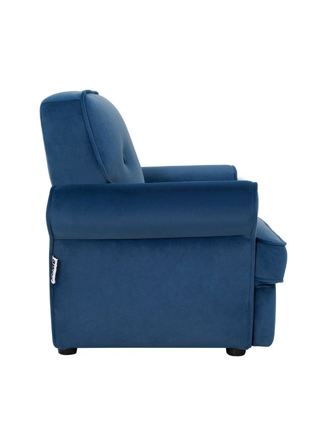 DANUBE HOME Premium Micky Velvet Kids Sofa , Soft Upholstered Lounge Chair For Children, Stylish Toddler Sofa For Playroom & Bedroom, Durable & Comfortable Kids Furniture – Blue - Image 4